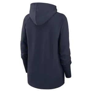 Chicago bears nike womens asymmetrical raglan full zip hoodie Navy M