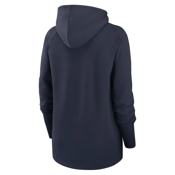 Chicago bears nike womens asymmetrical raglan full zip hoodie Navy M