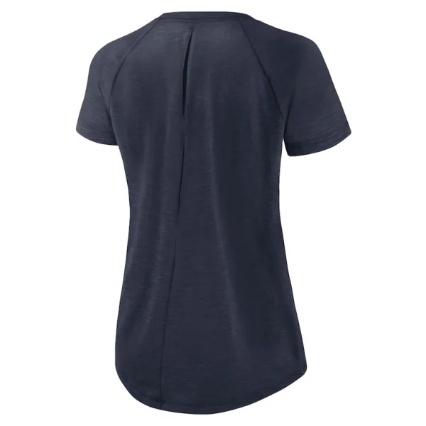 Chicago bears nike womens back slit lightweight fashion t shirt Whiteheather scarlet M