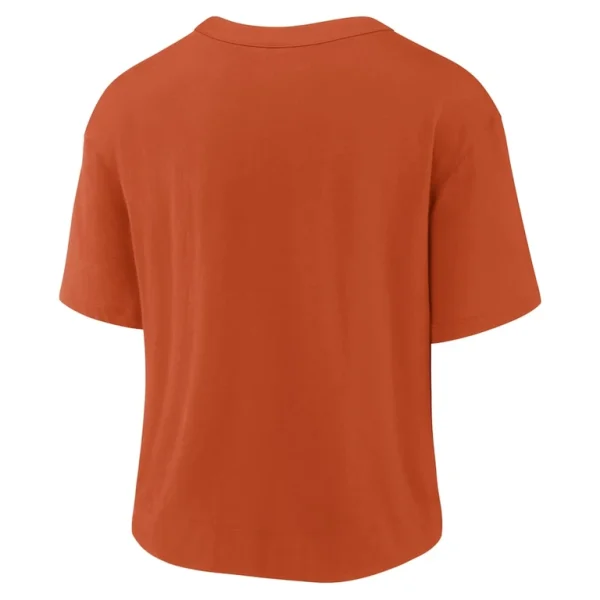 Chicago bears nike womens high hip fashion t shirt Orangenavy M