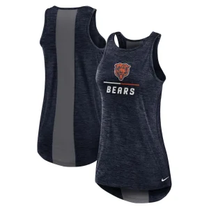Chicago bears nike womens high neck performance tank top Navy