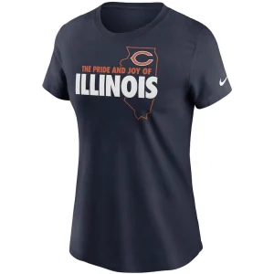 Chicago bears nike womens hometown collection t shirt Navy M