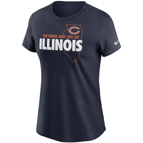 Chicago bears nike womens hometown collection t shirt Navy M