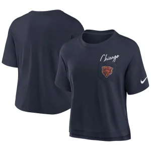 Chicago bears nike womens performance pocket t shirt Navy