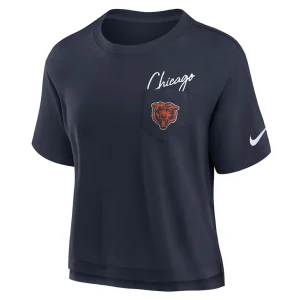 Chicago bears nike womens performance pocket t shirt Navy XXL