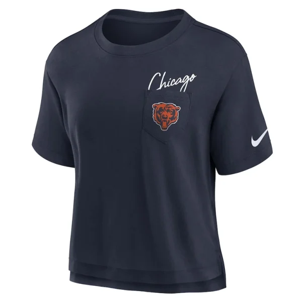 Chicago bears nike womens performance pocket t shirt Navy XXL