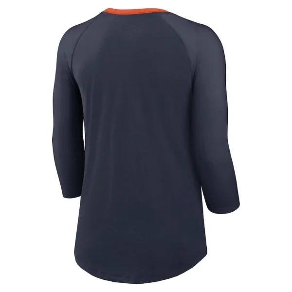 Chicago bears nike womens raglan 34 sleeve t shirt Navy M