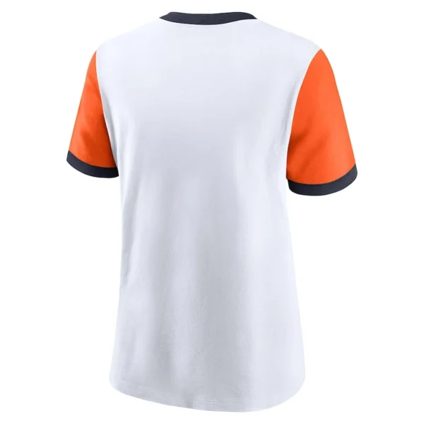 Chicago bears nike womens rewind ringer tri blend t shirt White M
