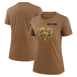Chicago bears nike womens salute to service legend performance t shirt Brown