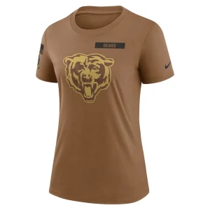 Chicago bears nike womens salute to service legend performance t shirt Brown S