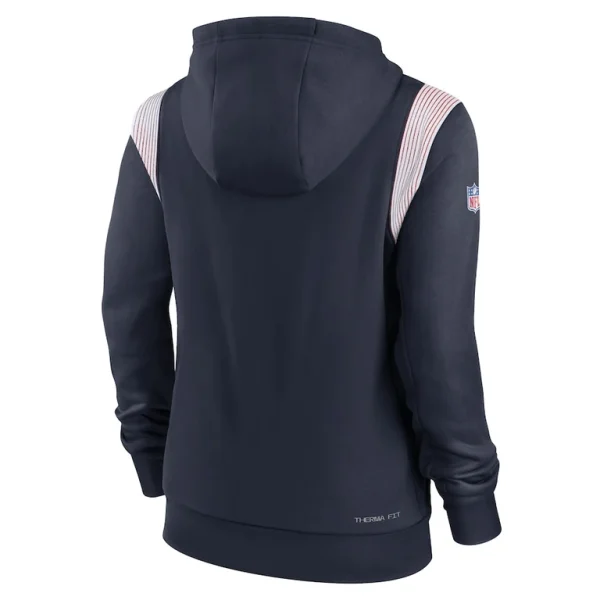Chicago bears nike womens sideline stack performance pullover hoodie Navy M