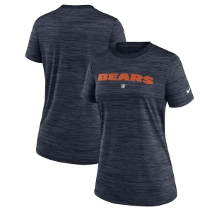 Chicago bears nike womens sideline velocity performance t shirt Navy