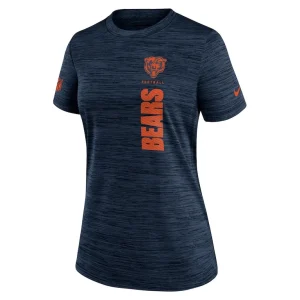 Chicago bears nike womens sideline velocity performance t shirt Navy S