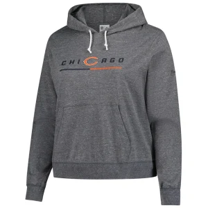 Chicago bears nike womens vintage pullover hoodie Heather charcoal 2X
