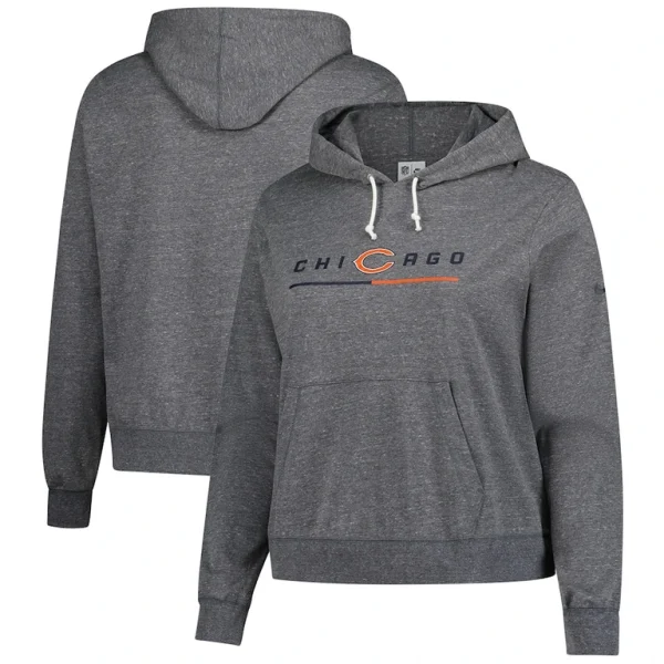 Chicago bears nike womens vintage pullover hoodie Heather charcoal