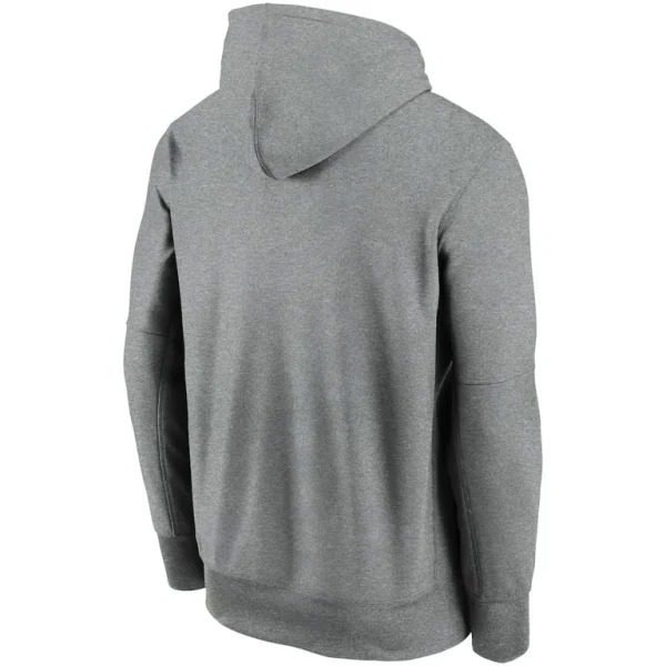 Chicago bears nike wordmark therma performance pullover hoodie Heathered charcoal L