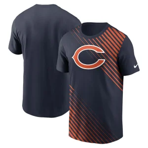 Chicago bears nike yard line fashion asbury t shirt Navy