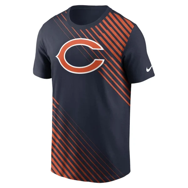 Chicago bears nike yard line fashion asbury t shirt Navy M