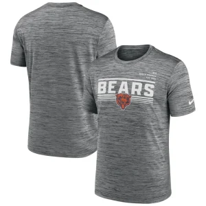 Chicago bears nike yardline velocity performance t shirt Gray