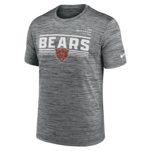 Chicago bears nike yardline velocity performance t shirt Gray M