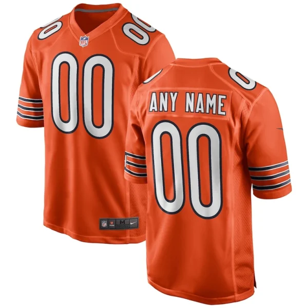 Chicago bears nike youth alternate custom game jersey Orange
