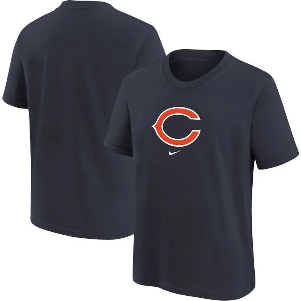 Chicago bears nike youth logo t shirt Navy