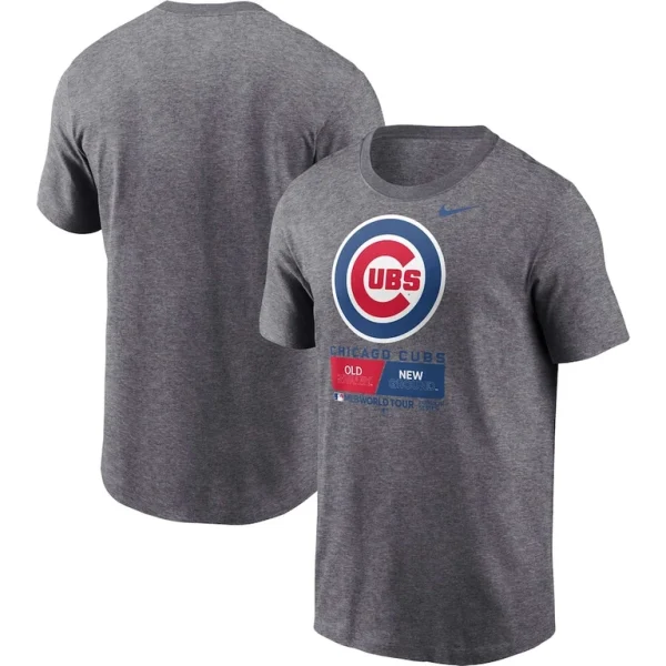Chicago cubs nike 2023 mlb world tour london series t shirt Heather charcoal