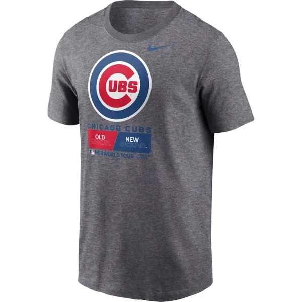 Chicago cubs nike 2023 mlb world tour london series t shirt Heather charcoal M