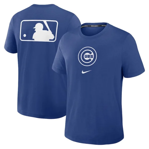Chicago cubs nike authentic collection early work tri blend performance t shirt Royal
