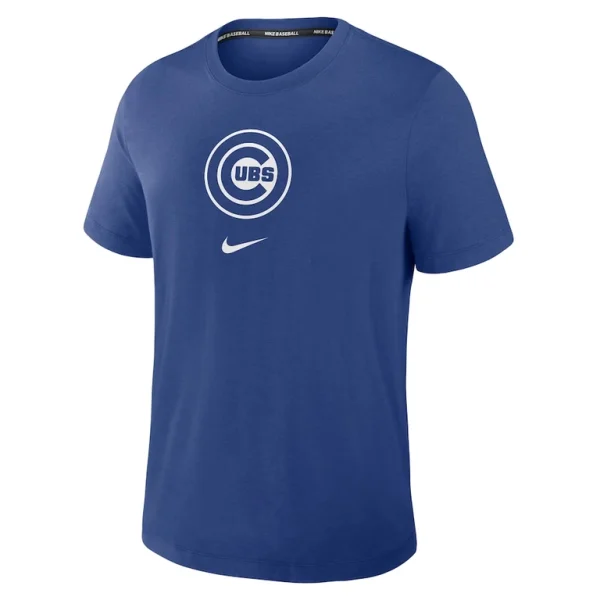 Chicago cubs nike authentic collection early work tri blend performance t shirt Royal M