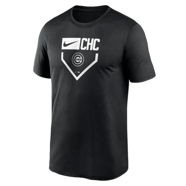 Chicago cubs nike home plate icon legend performance t shirt Black M