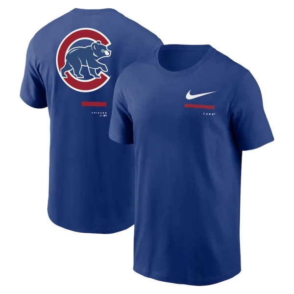 Chicago cubs nike over the shoulder t shirt Royal