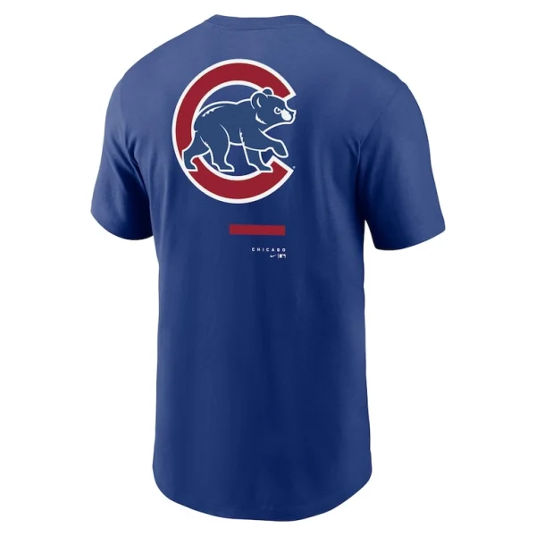 Chicago cubs nike over the shoulder t shirt Royal L