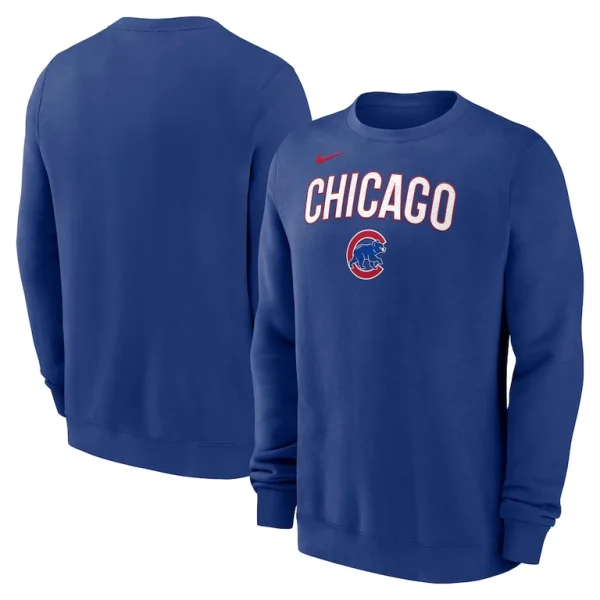 Chicago cubs nike pullover sweatshirt Royal