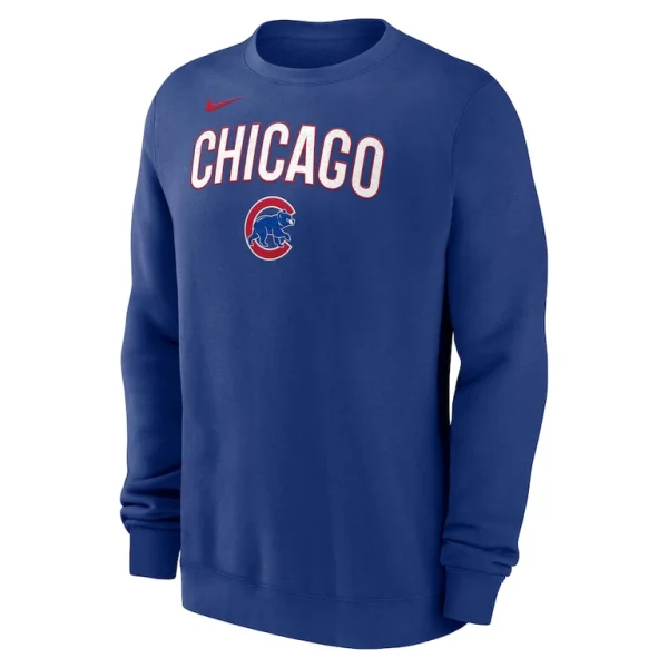 Chicago cubs nike pullover sweatshirt Royal M