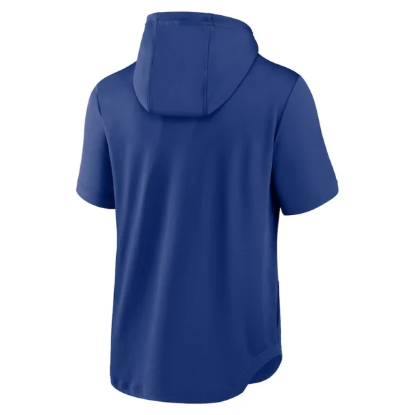 Chicago cubs nike springer short sleeve team pullover hoodie Royal L