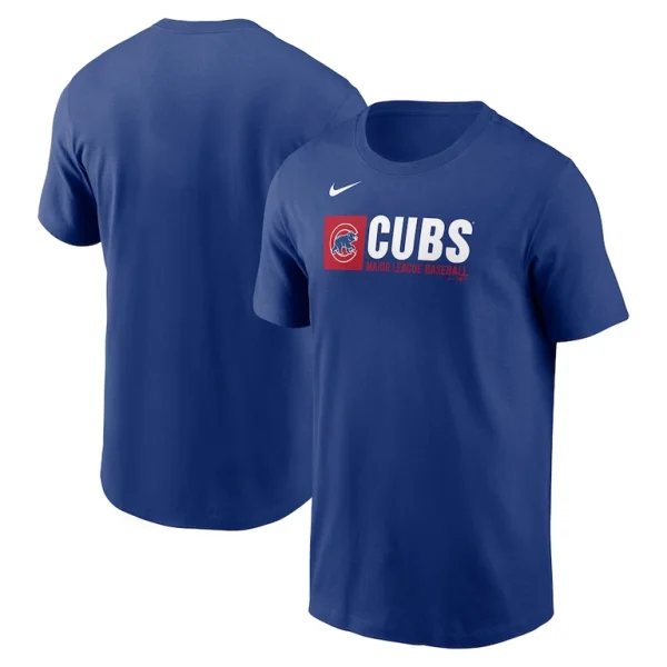 Chicago cubs nike team block t shirt Royal