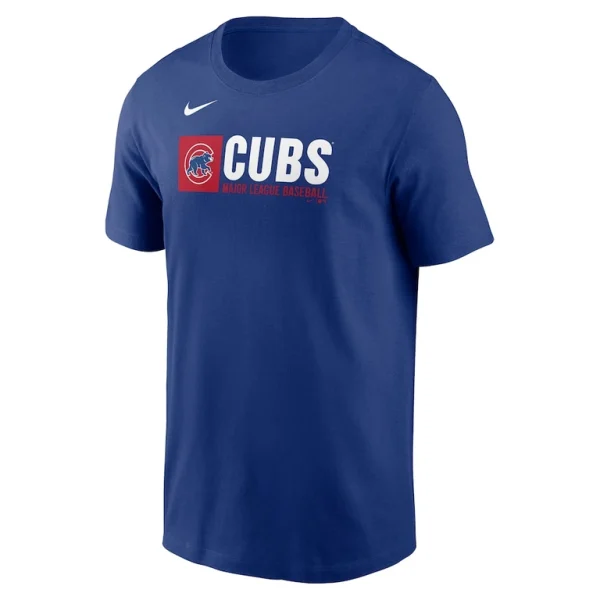 Chicago cubs nike team block t shirt Royal M
