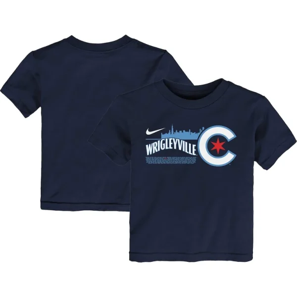 Chicago cubs nike toddler city connect graphic t shirt Navy