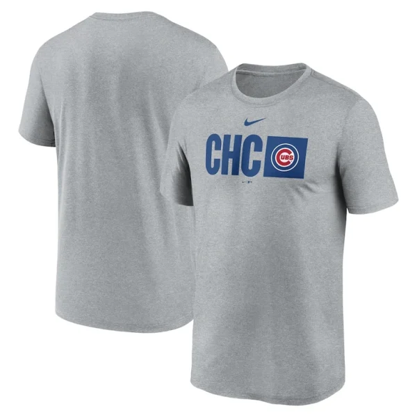 Chicago cubs nike tricode legend t shirt Heather gray