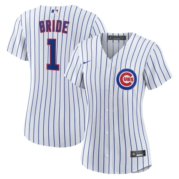 Chicago cubs nike womens 1 bride home replica jersey White