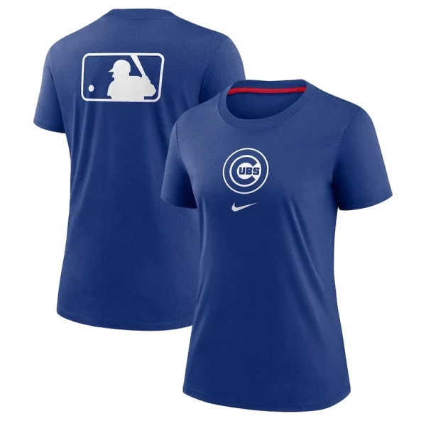 Chicago cubs nike womens authentic collection early work tri blend t shirt Royal