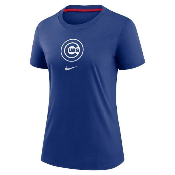 Chicago cubs nike womens authentic collection early work tri blend t shirt Royal S