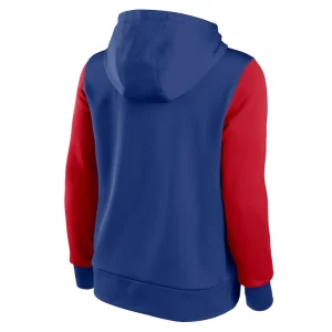 Chicago cubs nike womens authentic collection pullover hoodie Royalred M