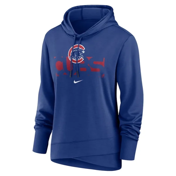 Chicago cubs nike womens diamond knockout performance pullover hoodie Royal S