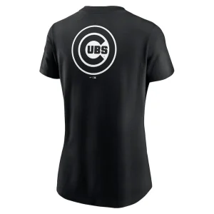 Chicago cubs nike womens over shoulder t shirt Black L