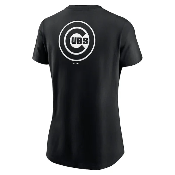 Chicago cubs nike womens over shoulder t shirt Black L