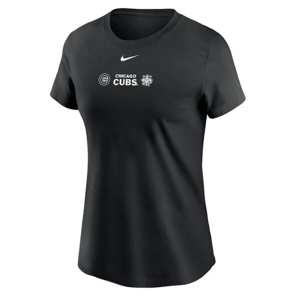 Chicago cubs nike womens over shoulder t shirt Black M