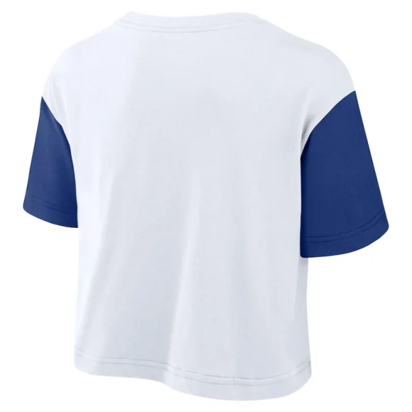 Chicago cubs nike womens script cropped performance t shirt Whiteroyal M