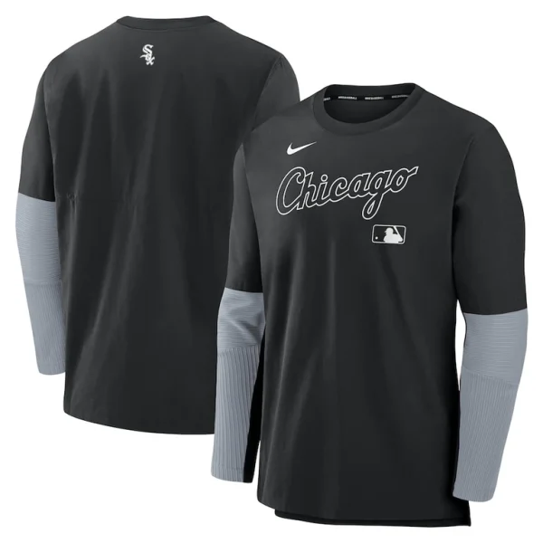 Chicago white sox nike authentic collection player lightweight performance long sleeve top Blackgray